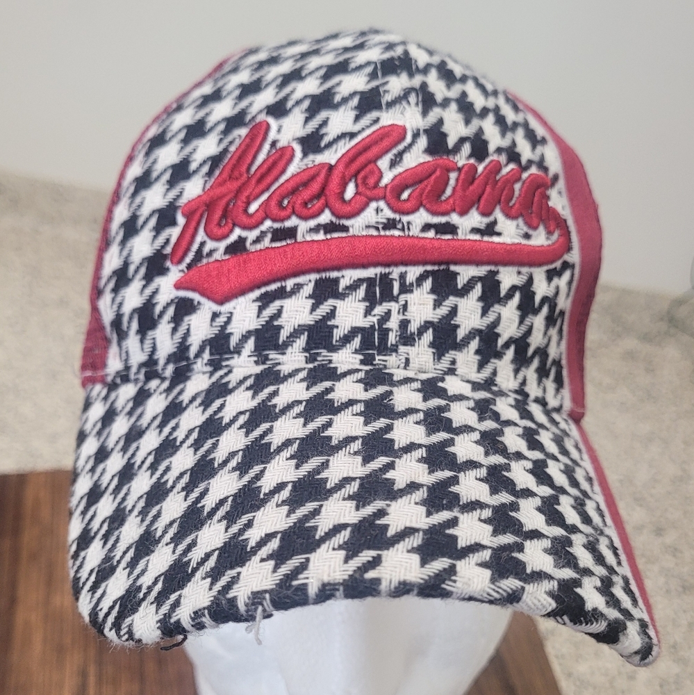 Source Unknown Black And White Houndstooth Cap Wi… - image 1